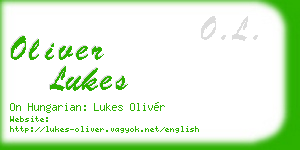 oliver lukes business card